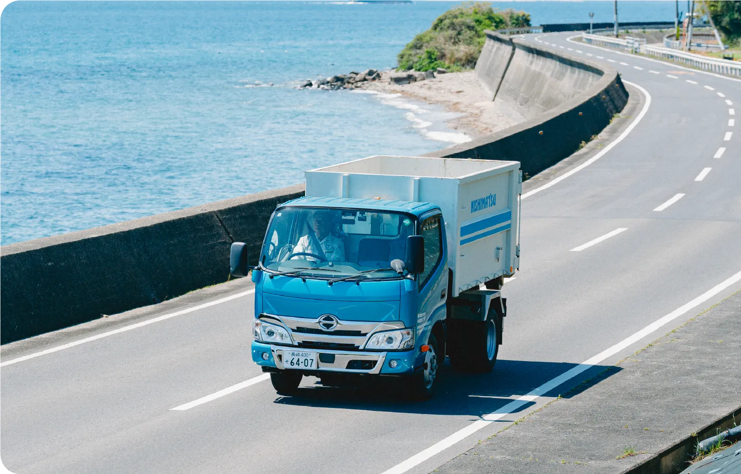 脱着式コンテナ車